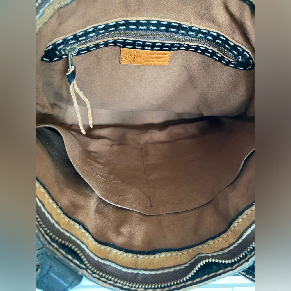 Leather Hand Stitched Tote - Picture 10 of 11